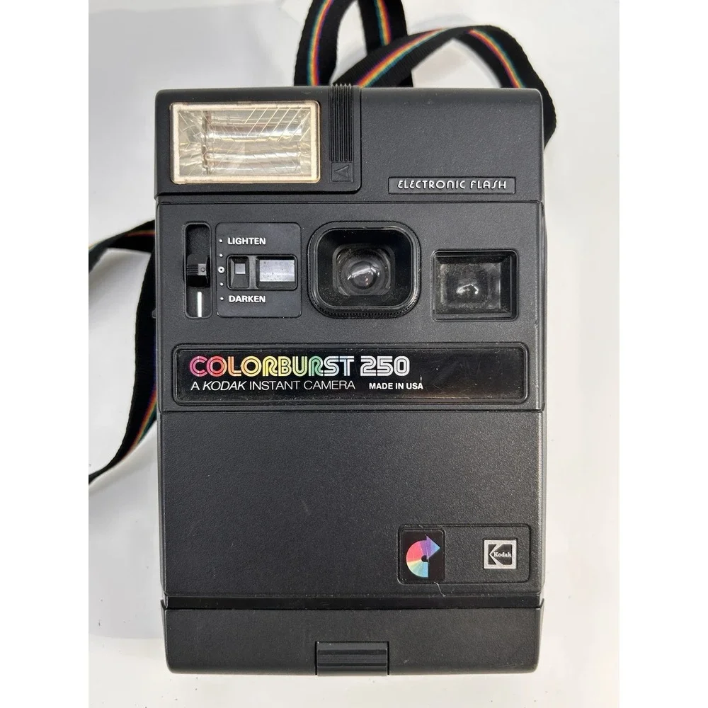 Vintage Kodak Instant Camera Colorburst 250 With Bag And Manual